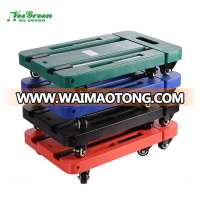 Plastic Portable Folding Platform Cart/ Flat Folding Wheel Dolly/ Collapsible Wheel Trolley